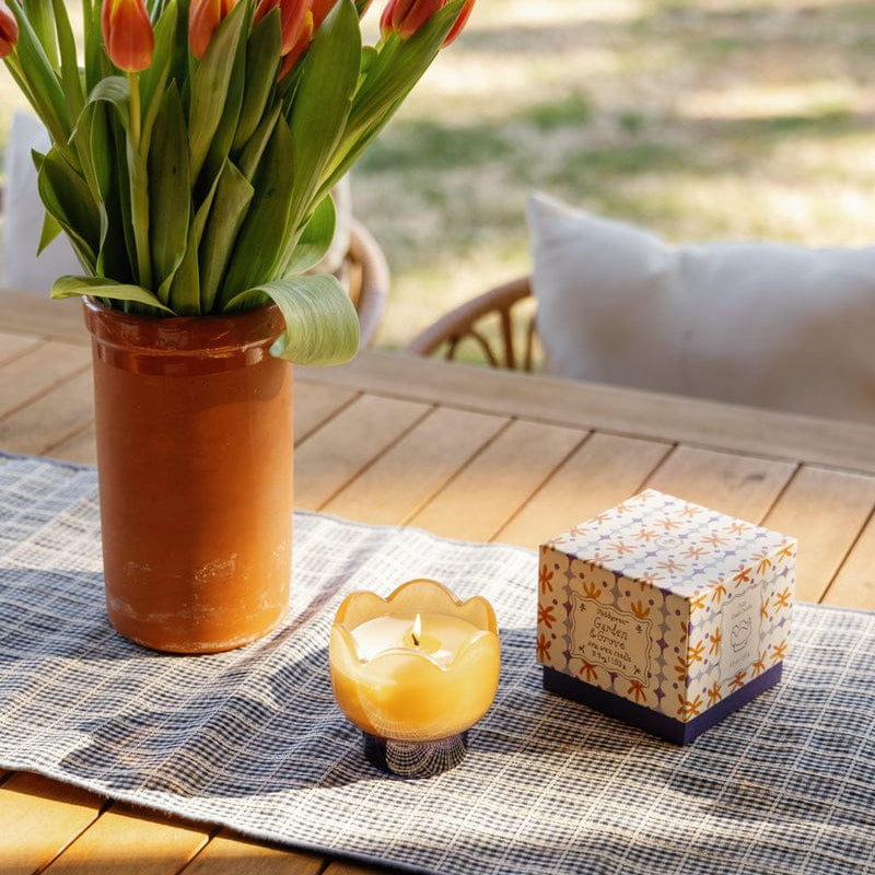 Tulip Glass Candle | Garden Grove