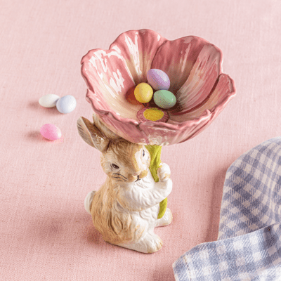 Bunny Flower Candy Pedestal