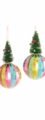 Tree Topped Ball Ornament