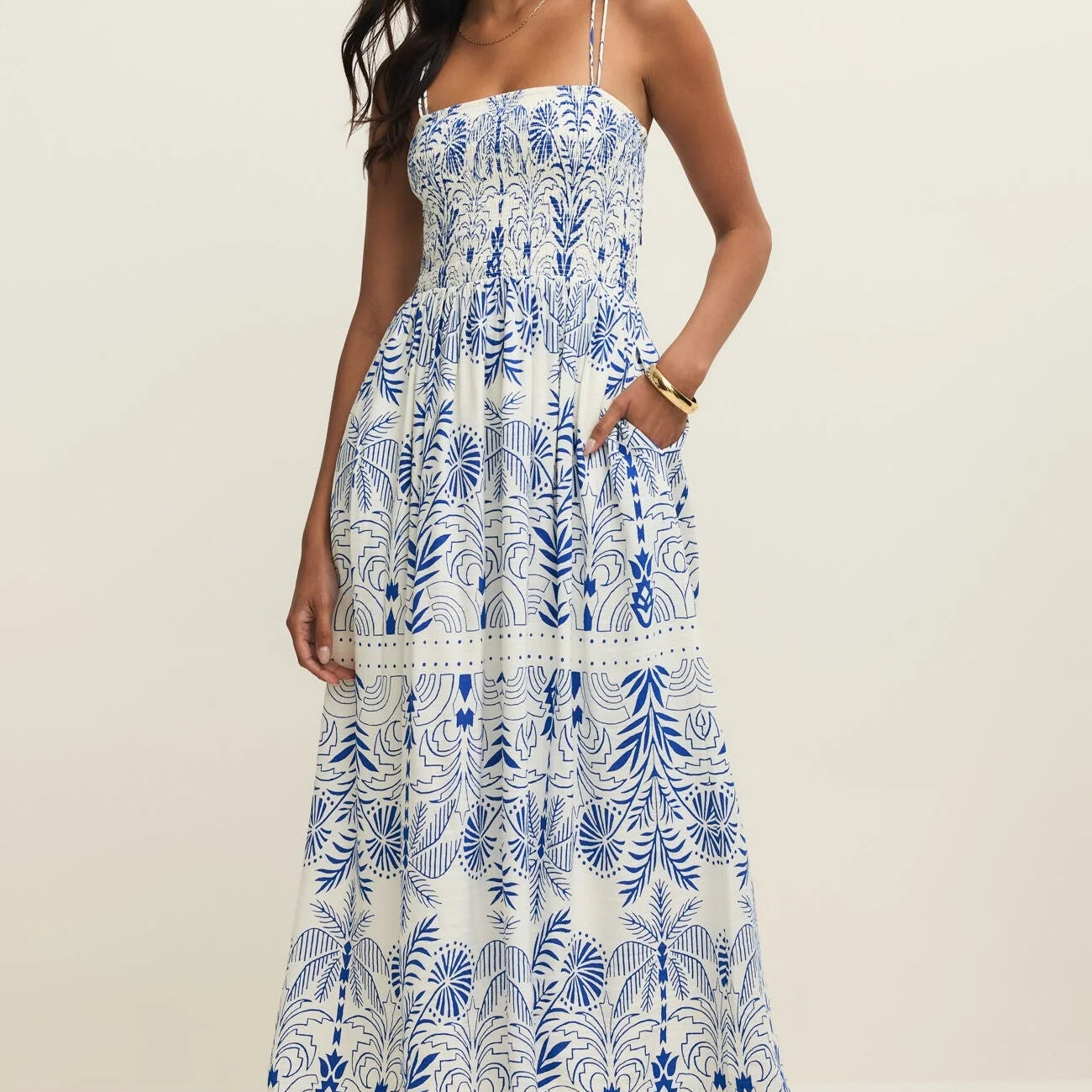 Z Supply | Nadine Palm Maxi Dress | Nautical