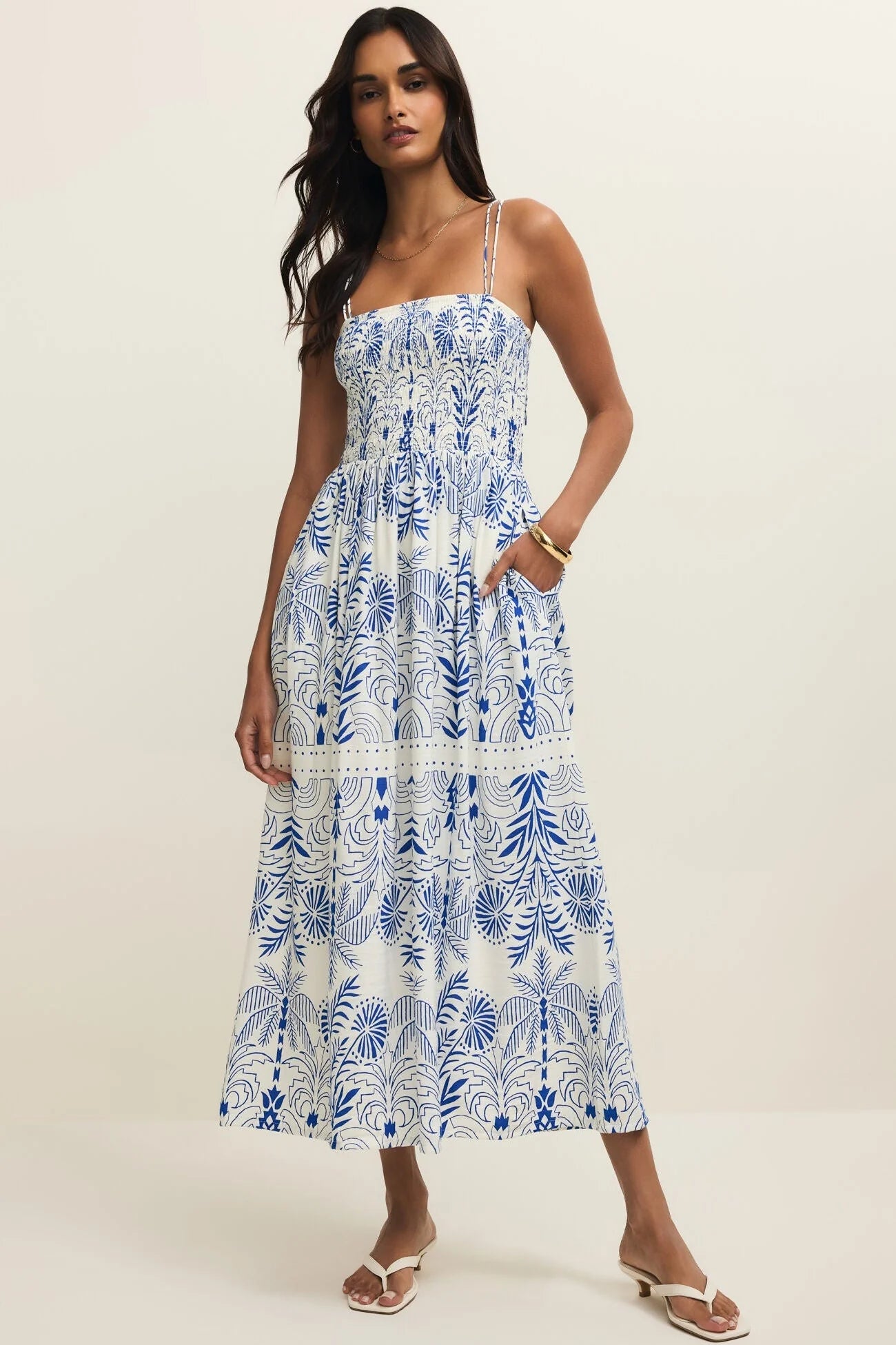Z Supply | Nadine Palm Maxi Dress | Nautical