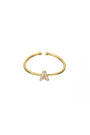Brenda Grands | 18K Gold Initial Ring