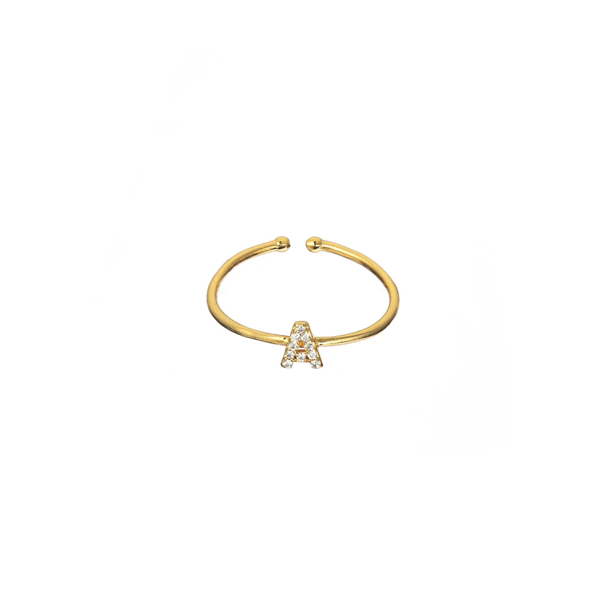 Brenda Grands | 18K Gold Initial Ring