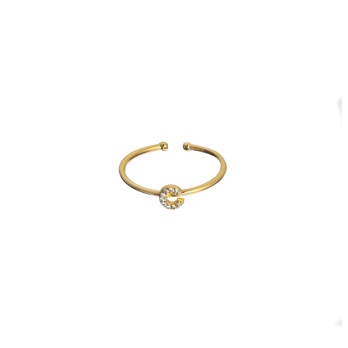 Brenda Grands | 18K Gold Initial Ring
