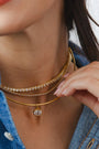 18K Gold Tennis Choker