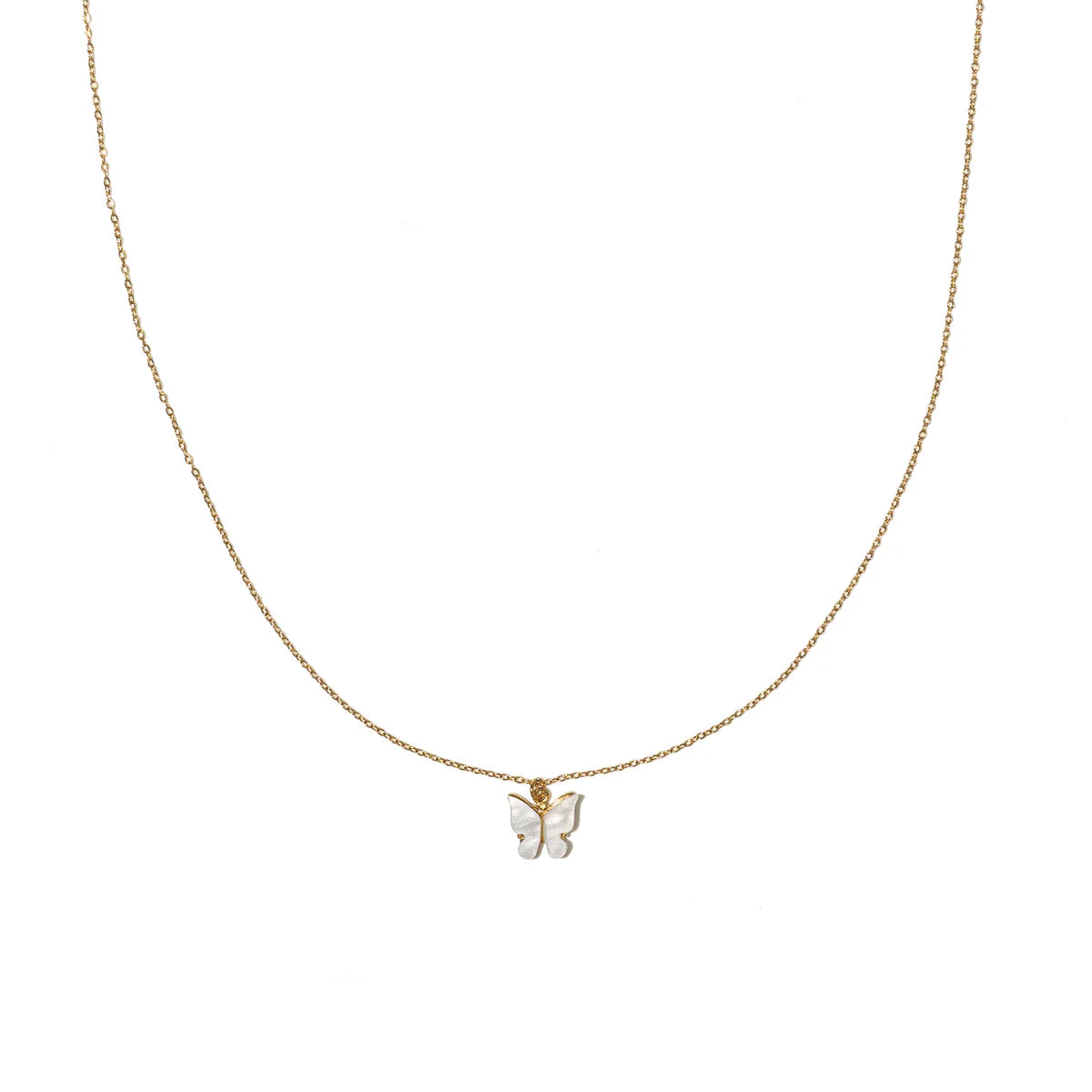 Waterproof Butterfly Pendant Necklace