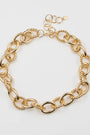 18K Gold Plated Necklace | Twisted Chain Link