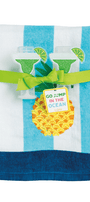 Terry Cloth Beach Towel | Blue Ocean