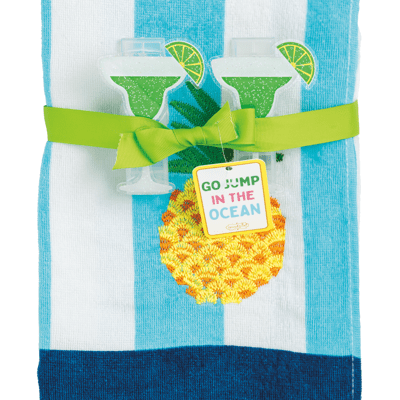 Terry Cloth Beach Towel | Blue Ocean