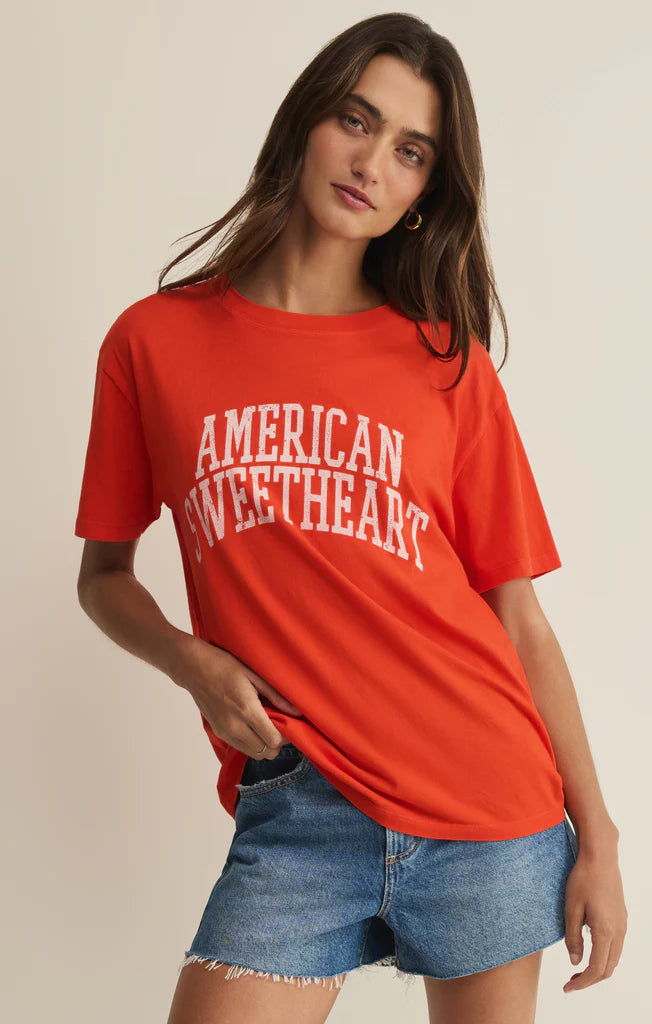 Z Supply | American Sweetheart Tee | Lychee