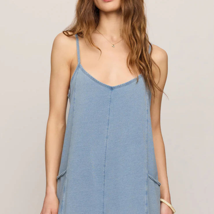 Z Supply | Go Easy Romper | Ocean Air Indigo