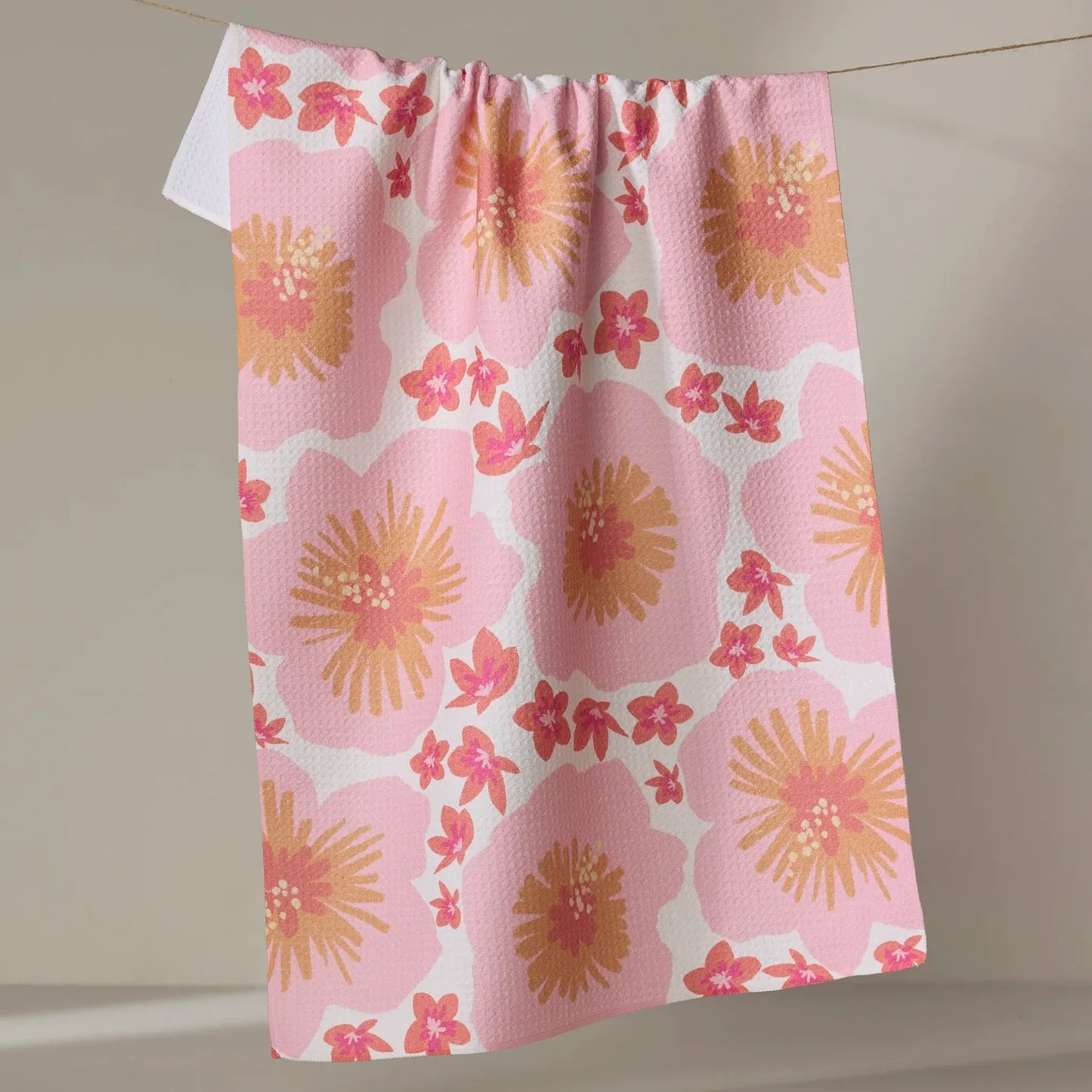 Geometry Tea Towel | Hibiscus Sunset