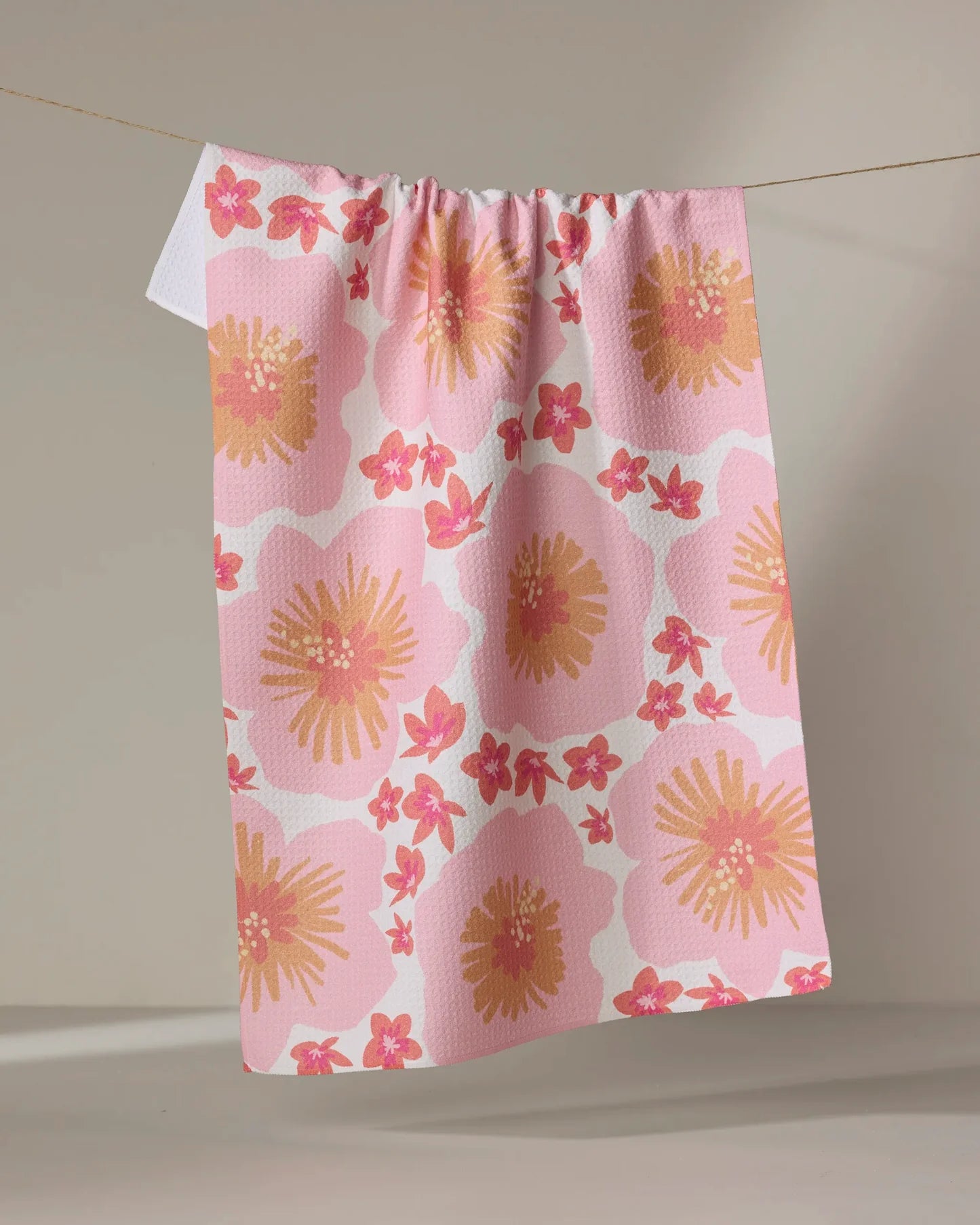 Geometry Tea Towel | Hibiscus Sunset