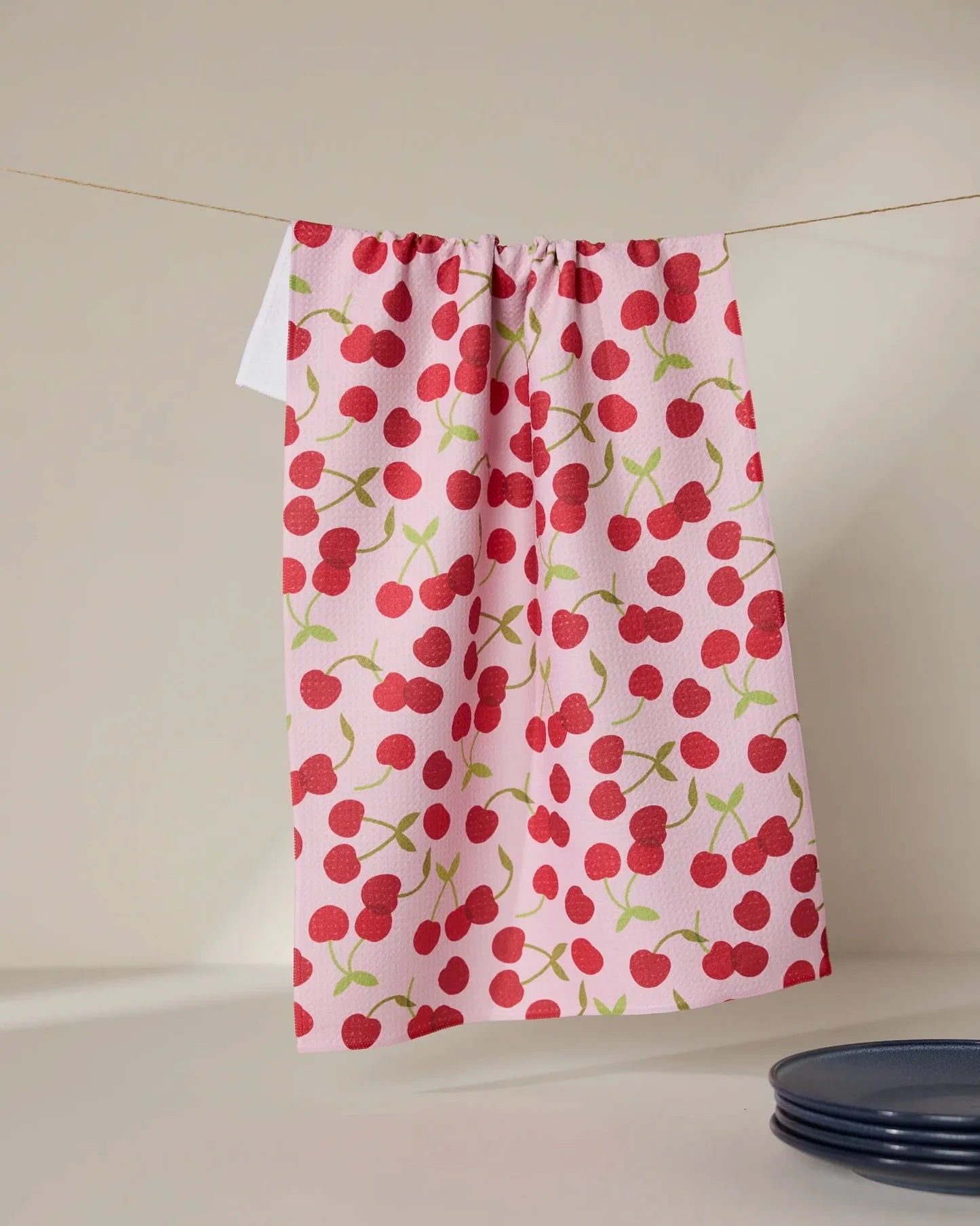 Geometry Tea Towel | Cherry Cherries