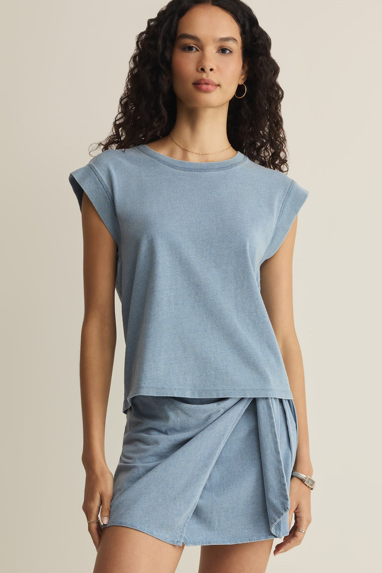 Z Supply | Camino Jersey Top | Air Indigo