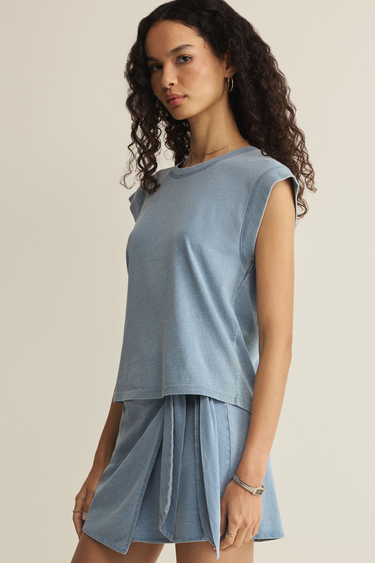 Z Supply | Camino Jersey Top | Air Indigo