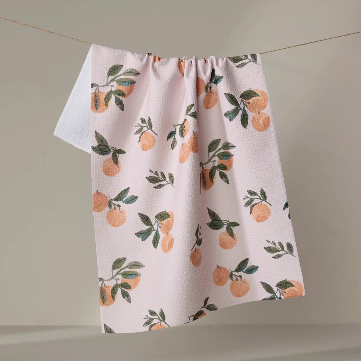 Geometry Tea Towel | Pretty In Peach