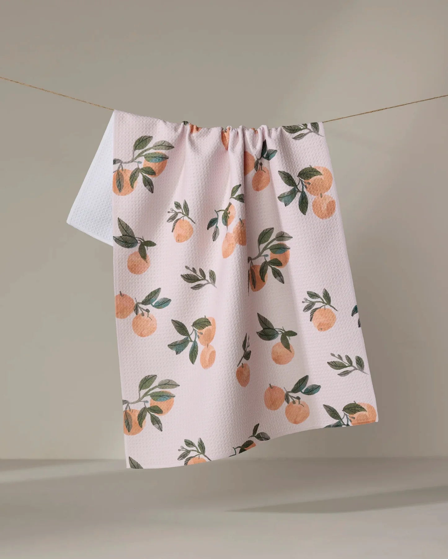 Geometry Tea Towel | Pretty In Peach