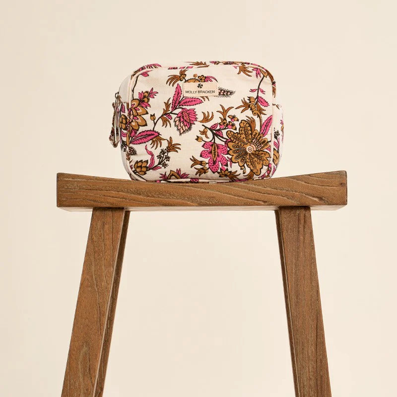 Molly Bracken | Jet Setter Pouch | Pink Floral
