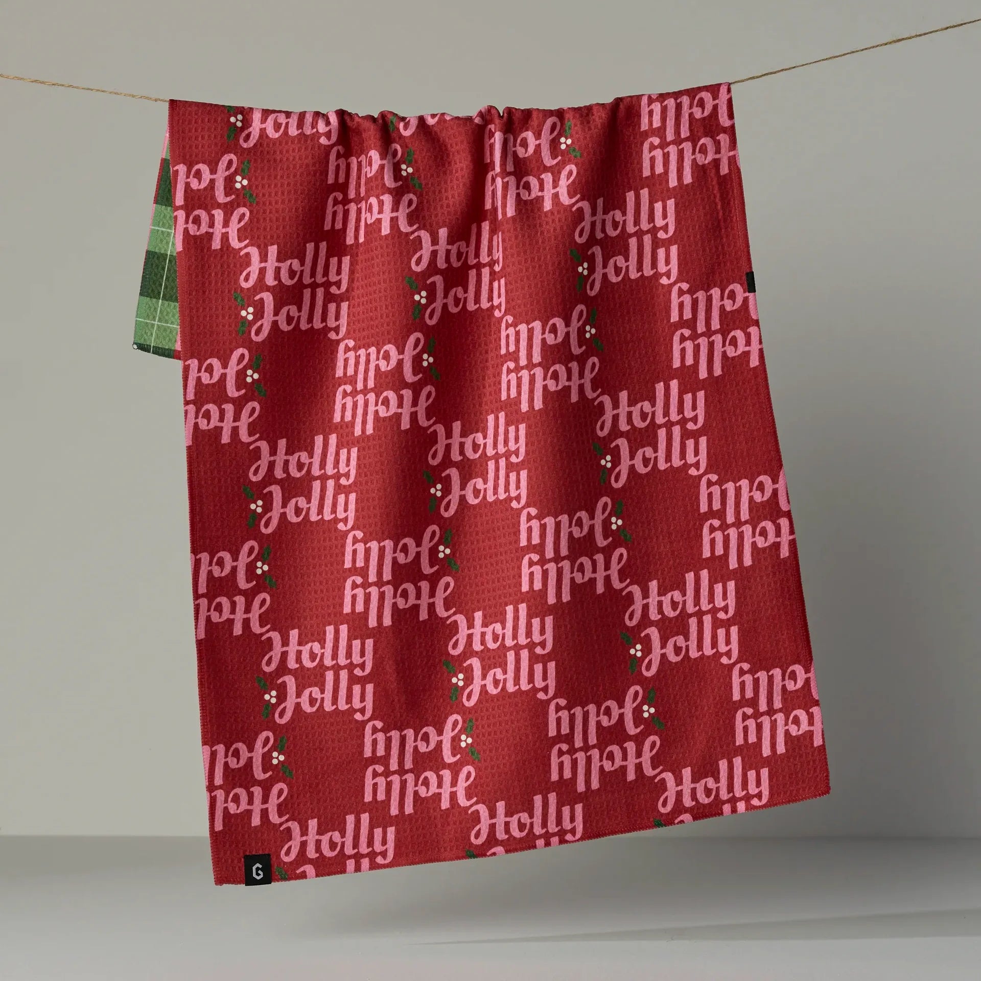 Geometry Kitchen Towel | Holly Jolly Xmas