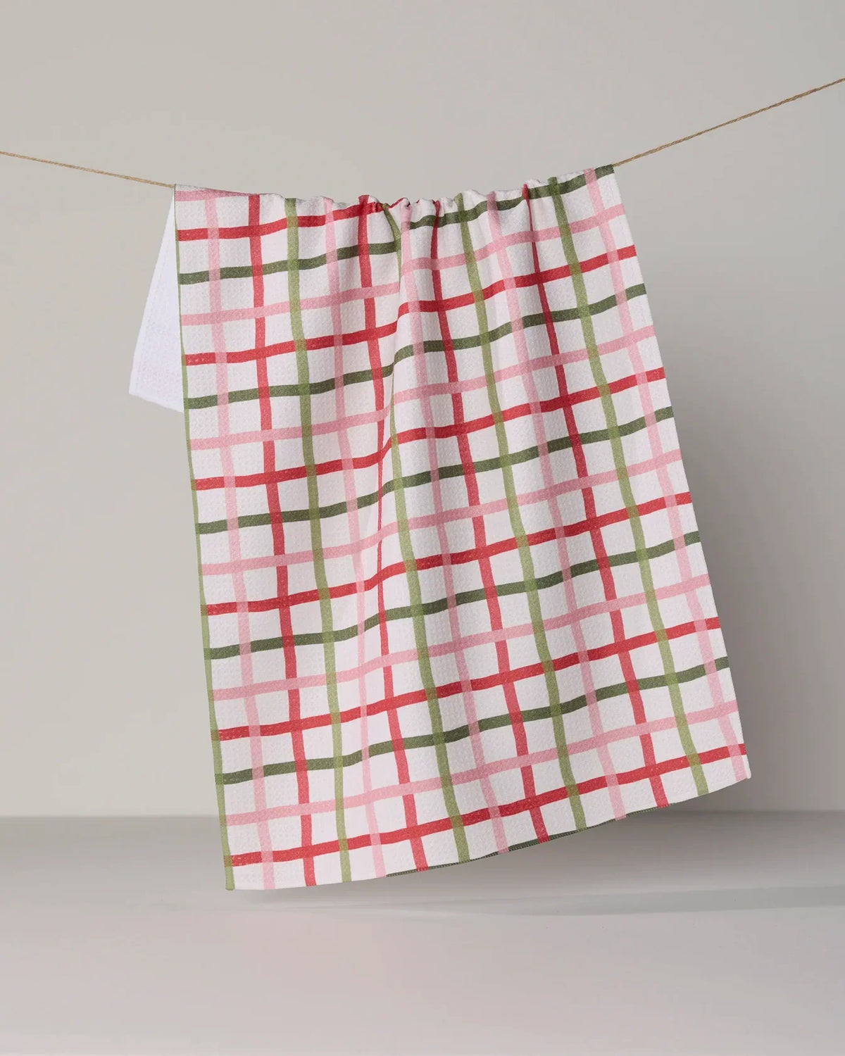 Geometry Tea Towel | Festive Plaid