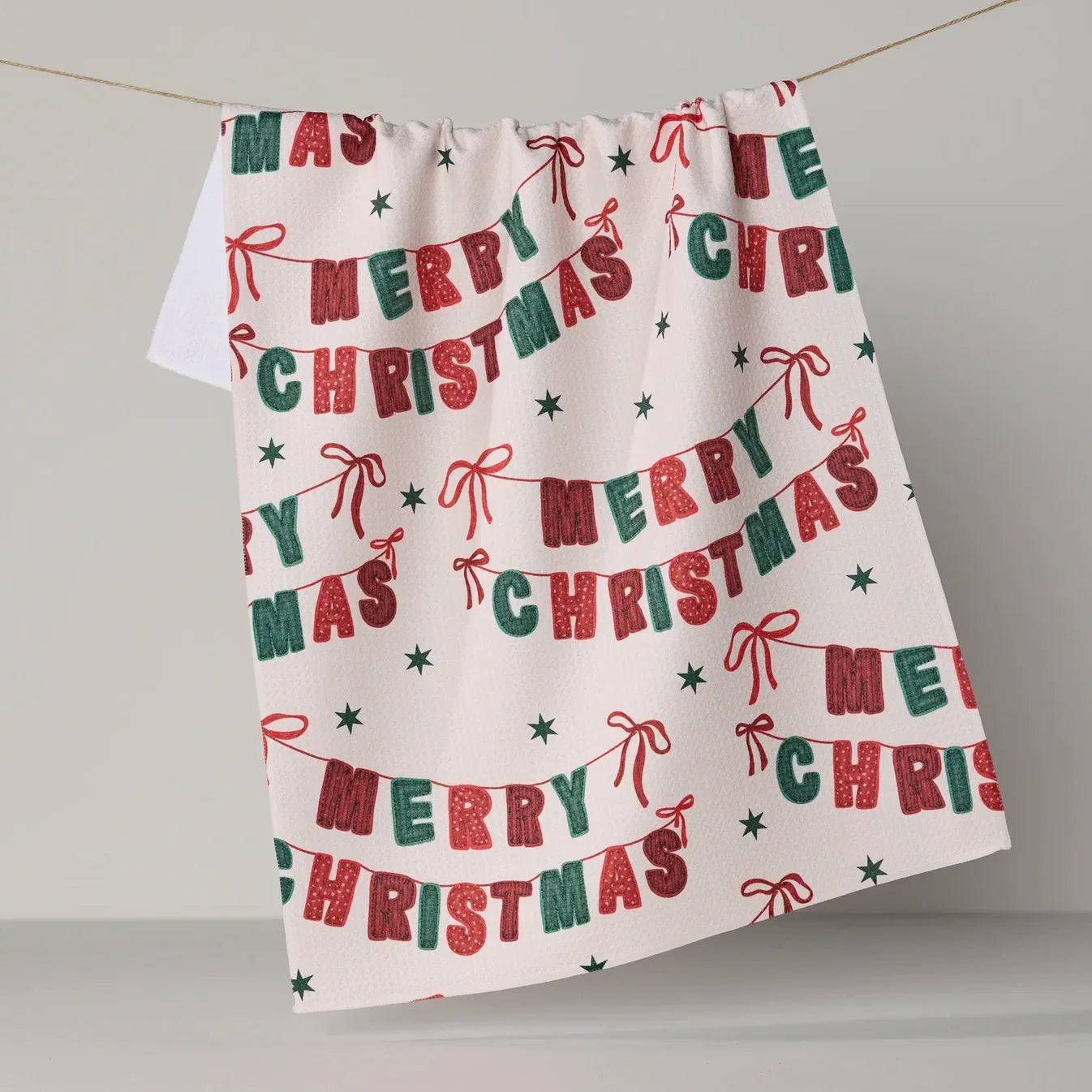 Geometry Tea Towel | Christmas Banner