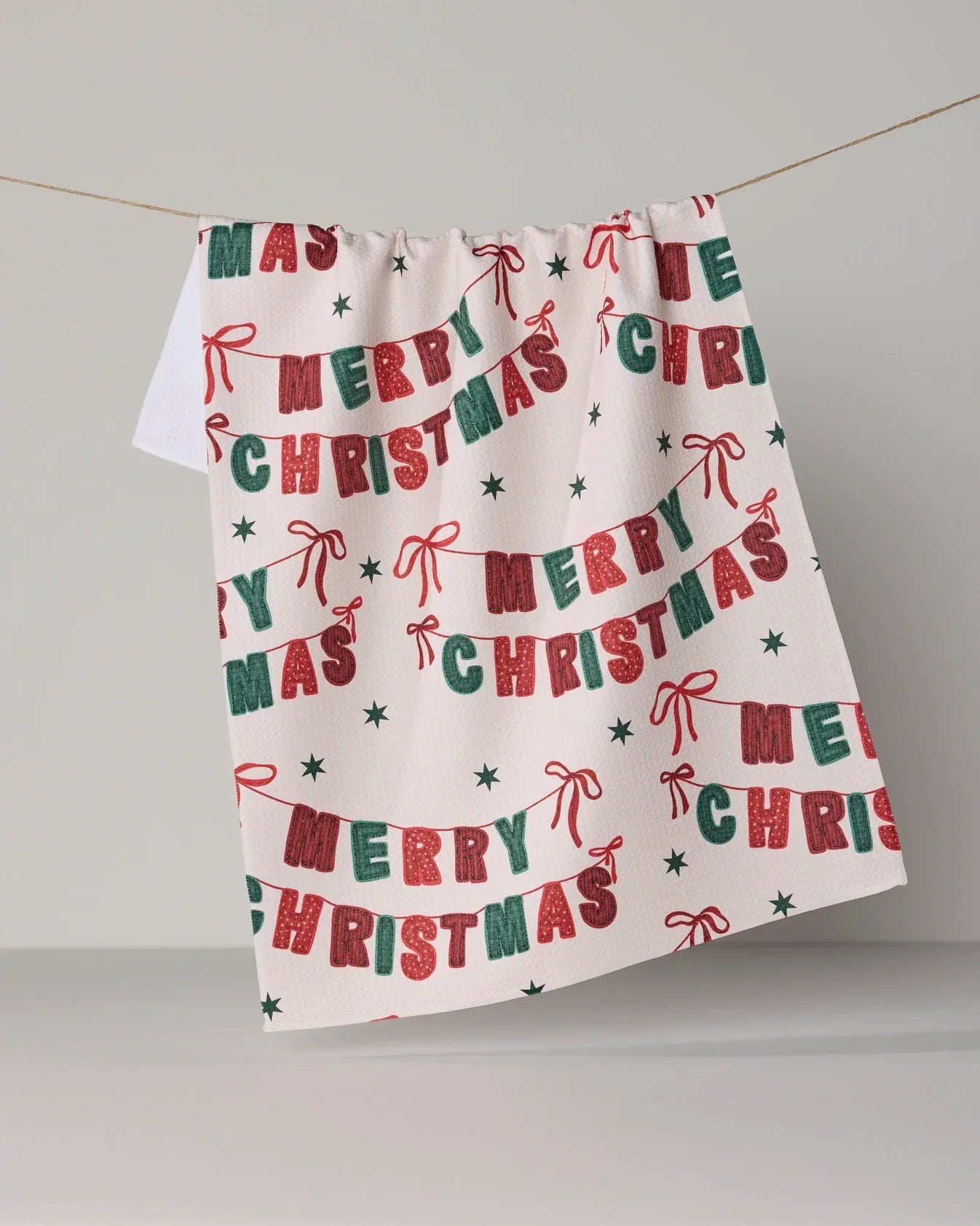 Geometry Tea Towel | Christmas Banner