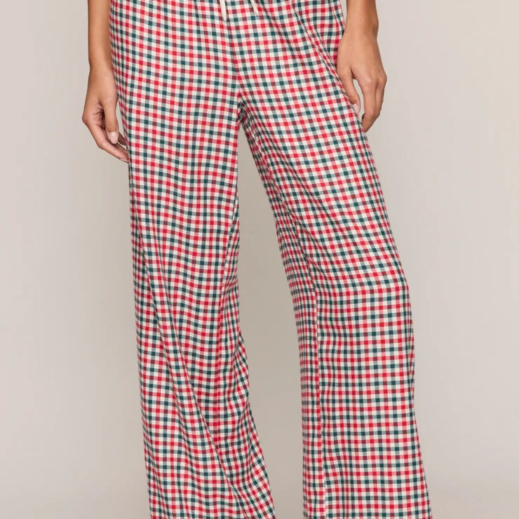 Jolly Gingham Pant | Ruby Red