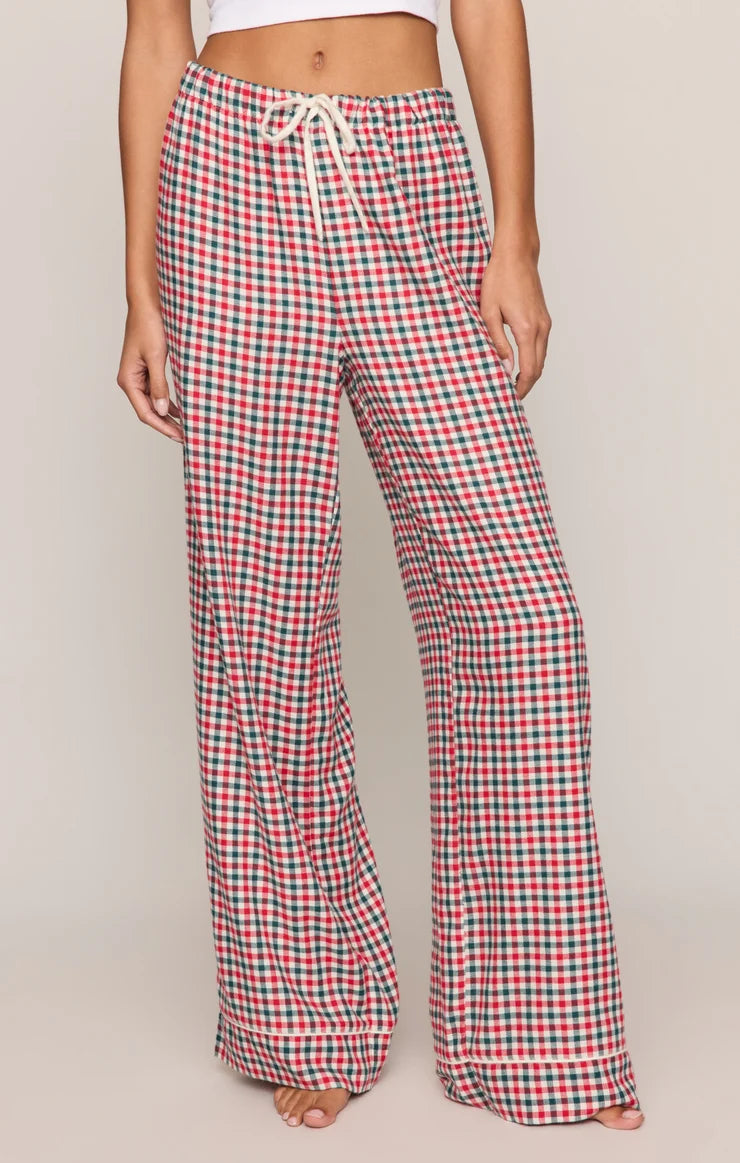 Jolly Gingham Pant | Ruby Red