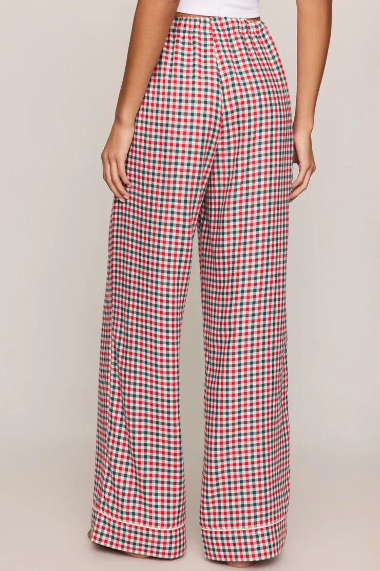Jolly Gingham Pant | Ruby Red