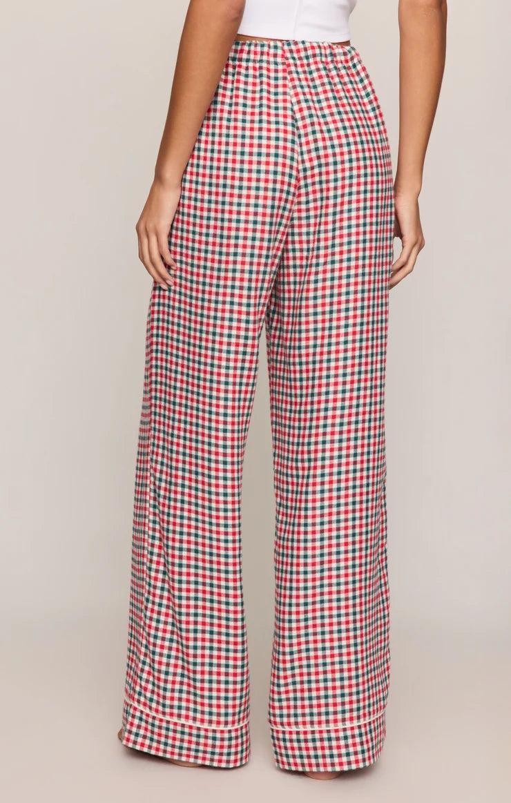Jolly Gingham Pant | Ruby Red
