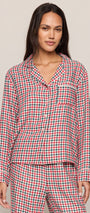 Jolly Gingham PJ Top | Ruby Red