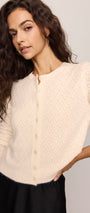 Medina Open Knit Cardigan | Sandstone