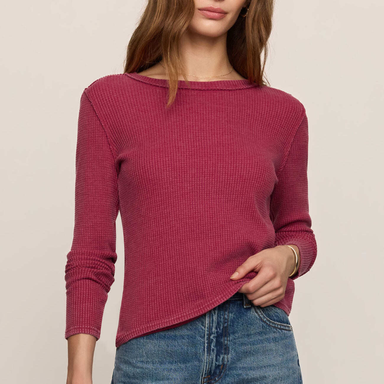 Arlet Mini Thermal Top | Red Dahlia