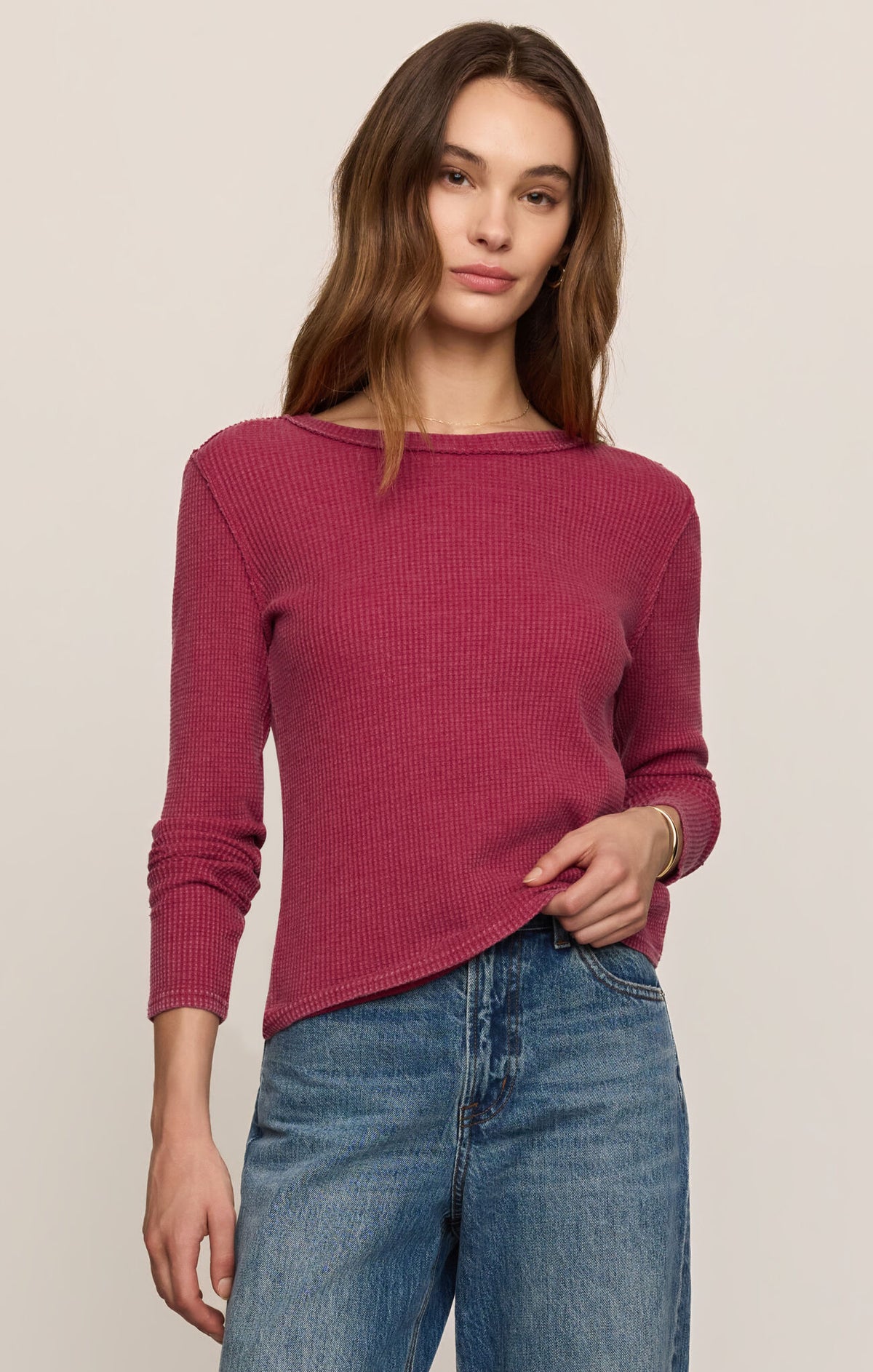 Arlet Mini Thermal Top | Red Dahlia