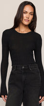 Free Fall Sweater Top | Black