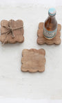 S/4 Mango Wood Coasters