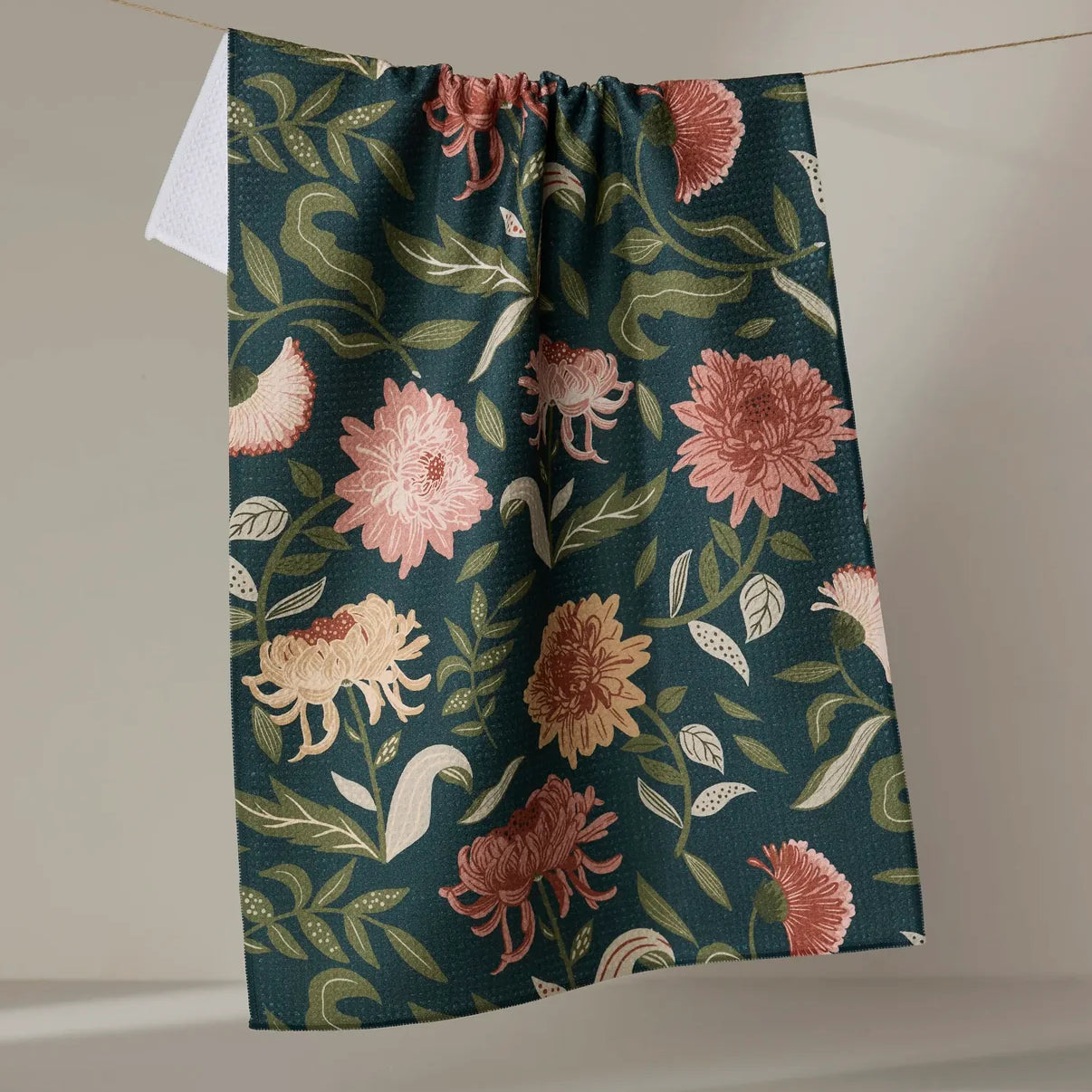 Geometry Tea Towel | Chrysanthemums