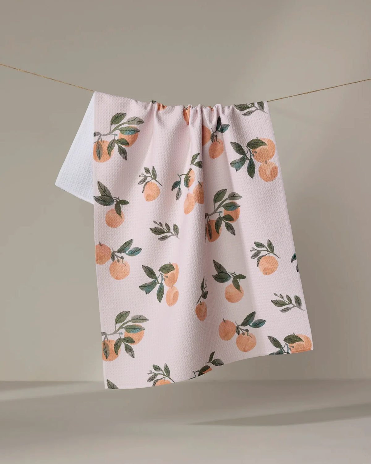 Geometry Tea Towel | Pretty In Peach