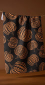 Geometry Tea Towel | Pumpkin Noir