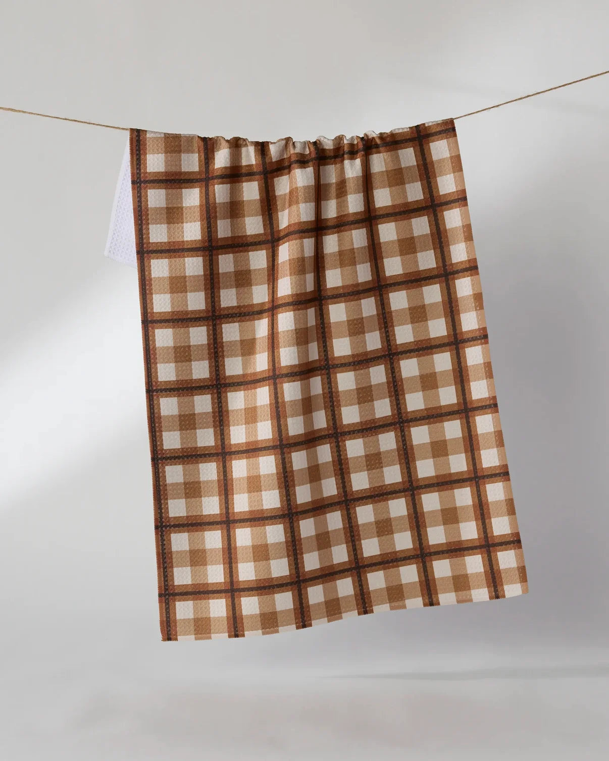 Geometry Tea Towel | Rich Cocoa