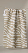 Geometry Tea Towel | Tan Zebra