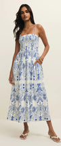 Nadine Palm Maxi Dress | Nautical