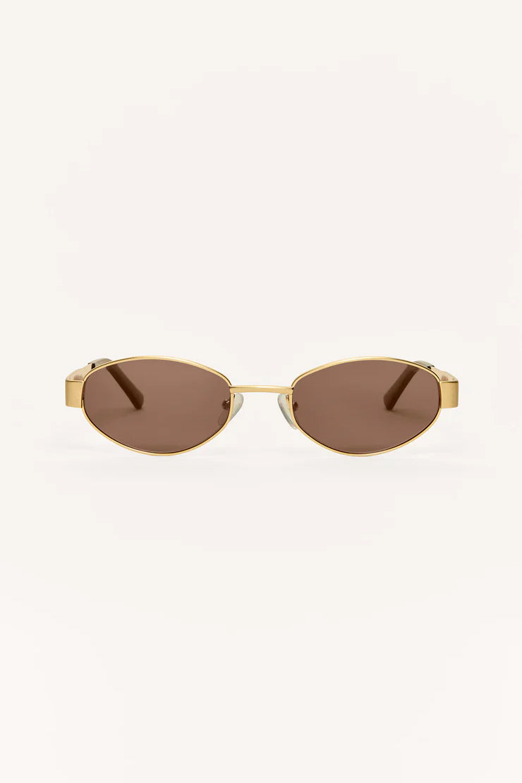 Z Supply | Palisades Polarized Sunglasses | Satin Gold Brown