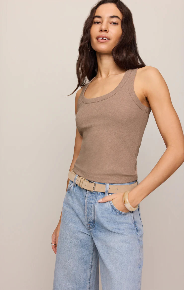 Z Supply | Rowe Tank | Heather Ash