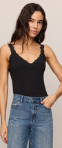 Eve Lace Tank | Black