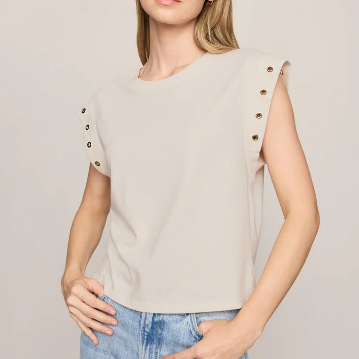 Camino Grommet Top | Sandstone