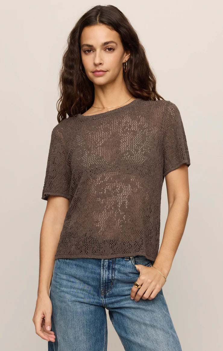 Waverton Crochet Top | Cocoa Latte