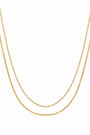 Waterproof Gold Double Braided Paperclip Necklace