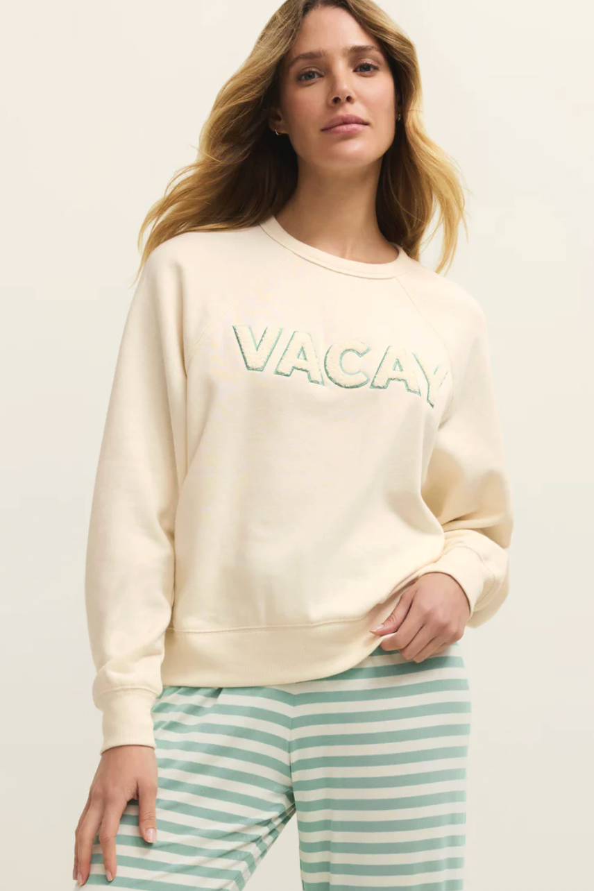 Z Supply | Vacay Sweatshirt | Vanilla Ice